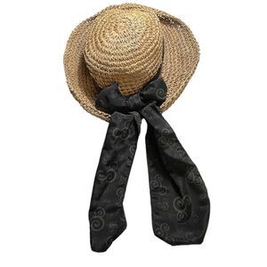 Disney Parks Straw Hat with Rolled Brim